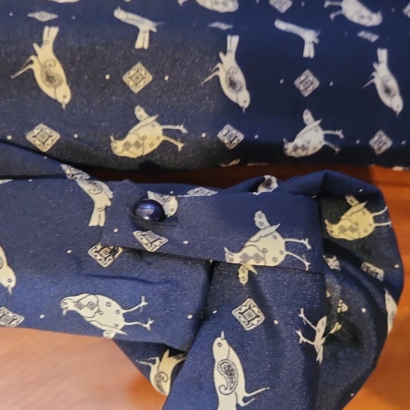 Lily rose dress - XS - navy with birds - Picture 5 of 6